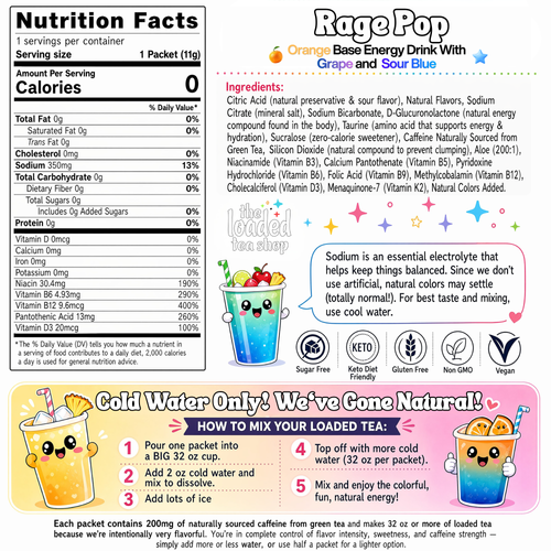 Rage Pop ingredient